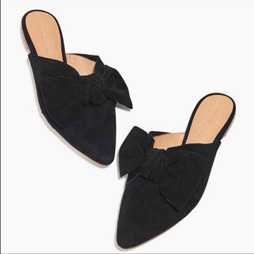 Madewell The Remi Bow Mule flats sz 6